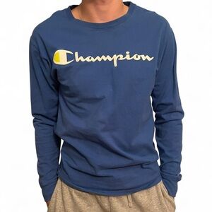 Champion Blue Long Sleeve Shirt